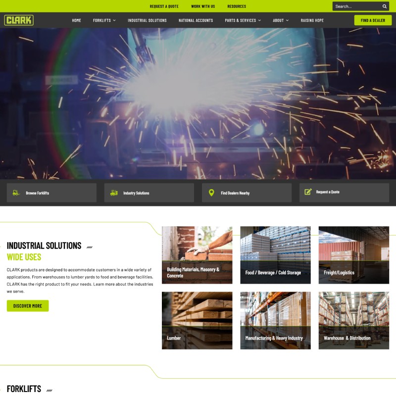 A professional WordPress theme for industrial solutions, emphasizing functionality and a clean, modern interface.